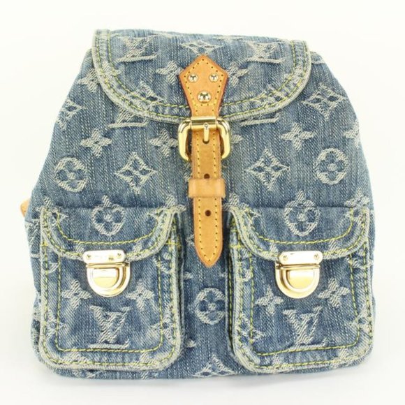 Louis Vuitton Monogram Denim Mini Backpack Sac a Dos PM 6LVJ1020 - Picture 1 of 12